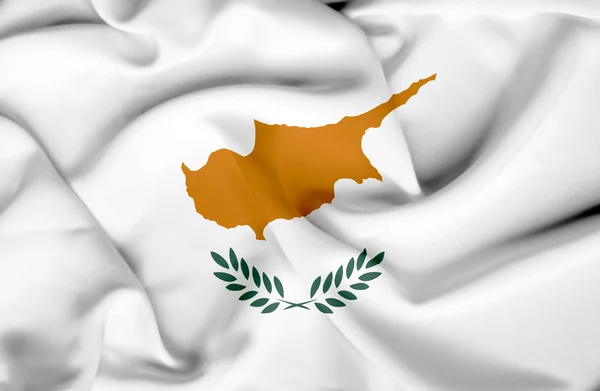 Cyprus wuivende vlag — Stockfoto