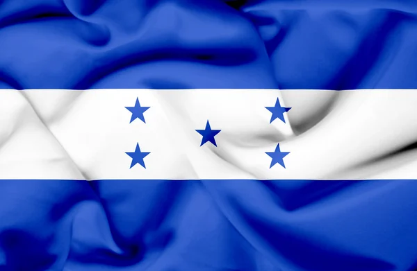 Honduras viftande flagga — Stockfoto
