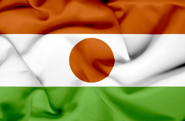 Níger ondeando bandera —  Fotos de Stock