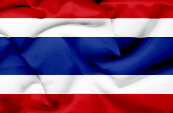 Thailand waving flag — Stock Photo, Image