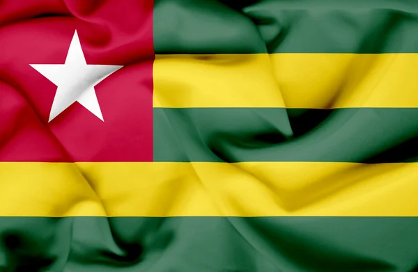 Togo ondeando bandera —  Fotos de Stock