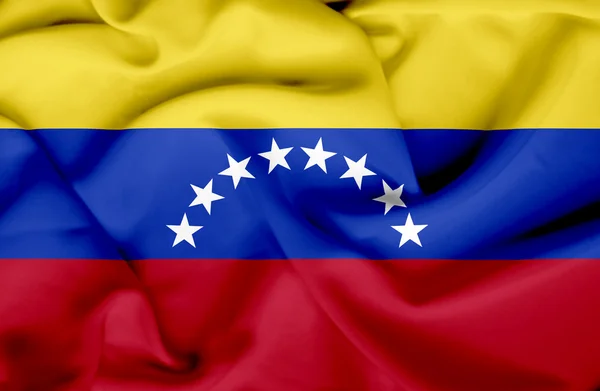 Wapperende vlag van Venezuela — Stockfoto