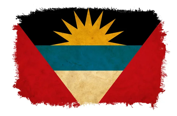 Antigua und Barbuda Grunge Flagge — Stockfoto