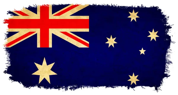 Australien grunge flagga — Stockfoto