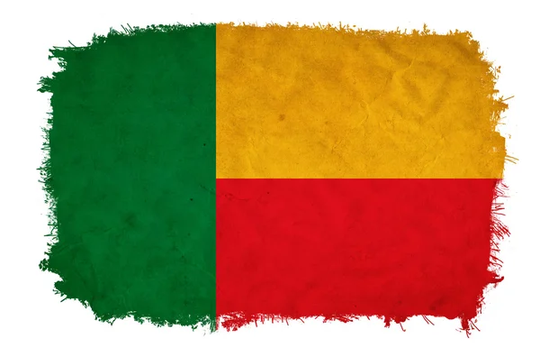 Benin grunge flag — Stock Photo, Image