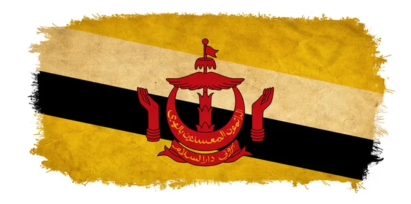 Brunei grunge flagga — Stockfoto