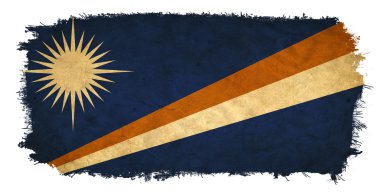 Marshall Islands grunge flag
