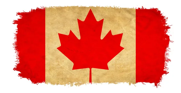 Canada grunge vlag — Stockfoto