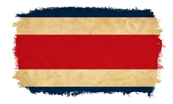 Bandeira grunge da Costa Rica — Fotografia de Stock