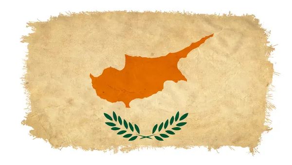 Kypr grunge vlajka — Stock fotografie
