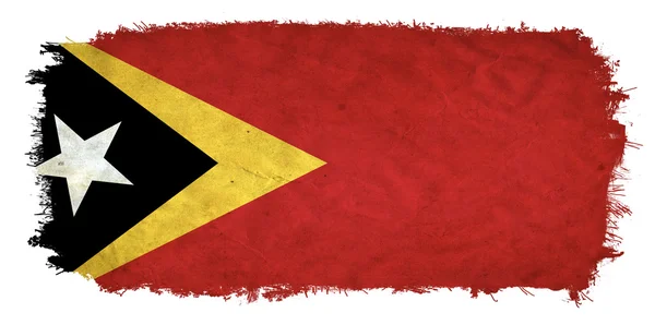 Timor Oriental bandera grunge —  Fotos de Stock