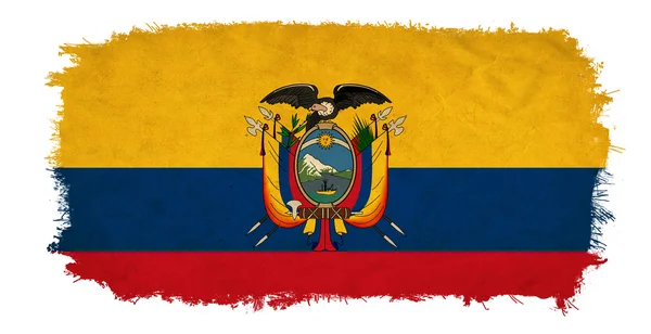 Bandera grunge Ecuador — Foto de Stock