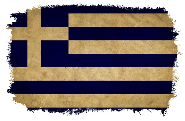 Grèce drapeau grunge — Photo