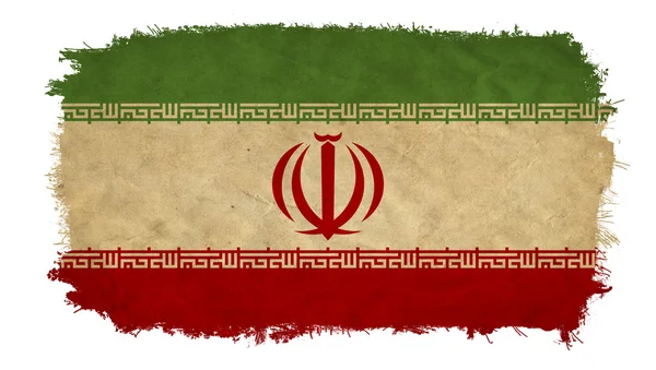 Прапор Ірану гранж — стокове фото