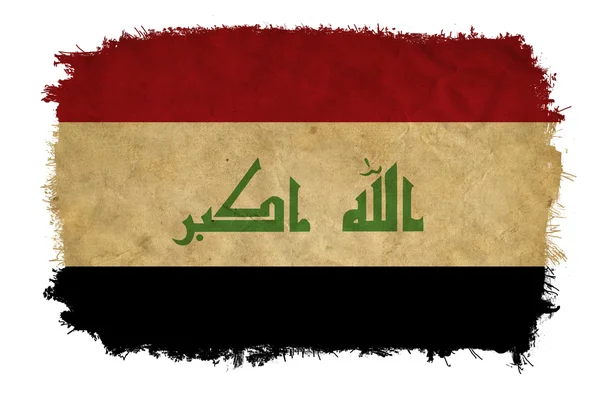 Irak grunge-lippu — kuvapankkivalokuva