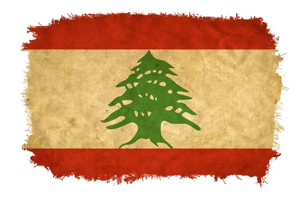Flaga ilustracja Liban — Zdjęcie stockowe