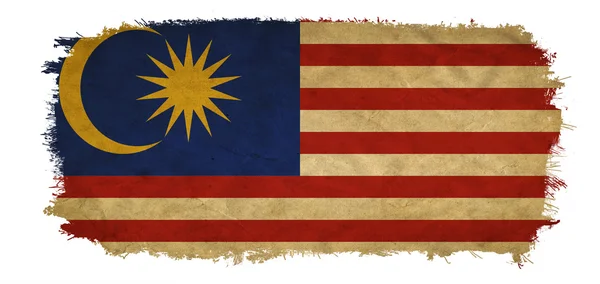 Malaysia Grunge Flagge — Stockfoto