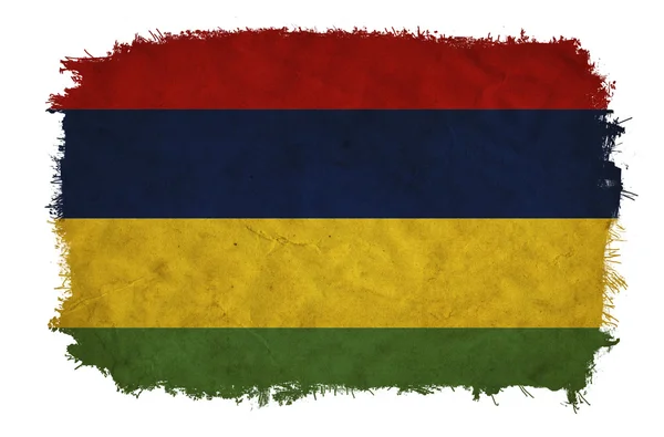 Mauritius grunge vlag — Stockfoto