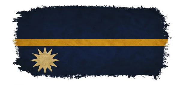 Nauru grunge flag — Stock Photo, Image