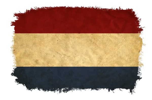Paesi Bassi bandiera grunge — Foto Stock