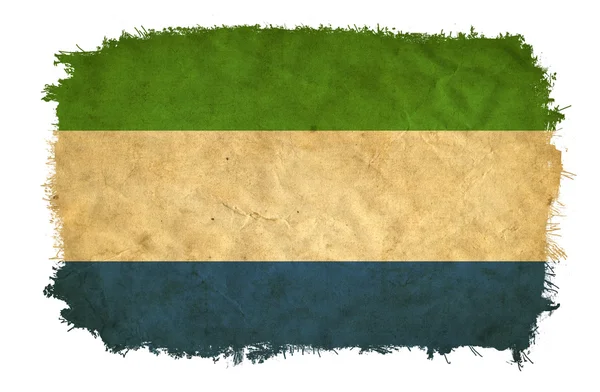 Bandera grunge Sierra Leona —  Fotos de Stock