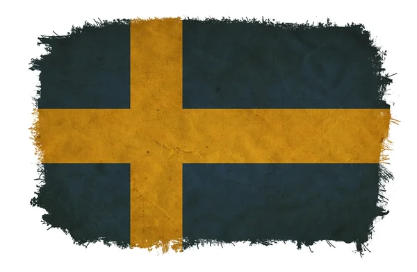 Grunge σημαία της Σουηδίας — Φωτογραφία Αρχείου