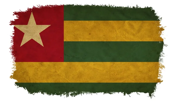 Togo drapeau grunge — Photo