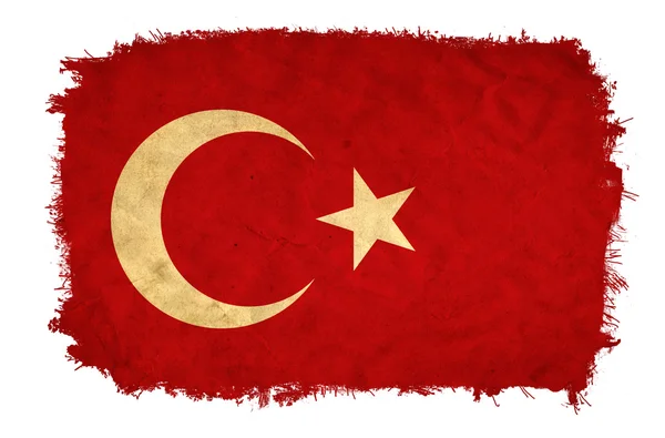 Bandeira grunge Turquia — Fotografia de Stock