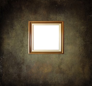 grunge oda duvar boş çerçeve