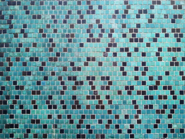 Blue ceramic tiled background — Stock Photo, Image