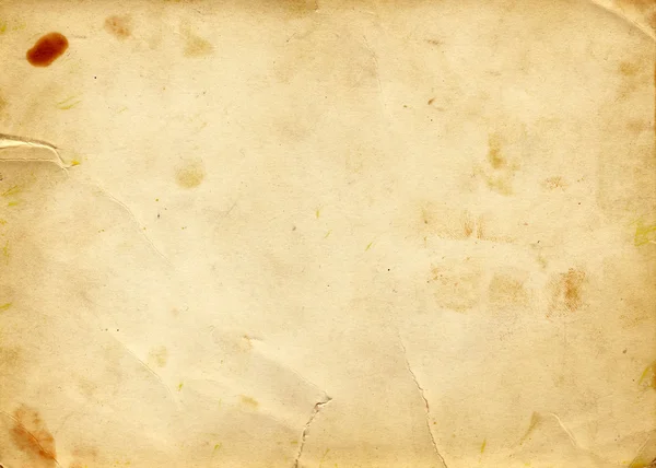 Oud papier textuur met vlekken — Stockfoto