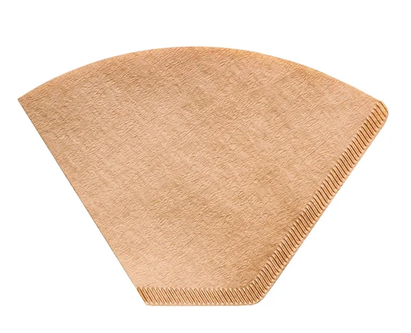 Coffee filter paper bag isolated on white — Stock Photo, Image