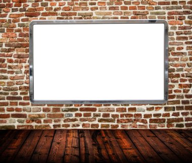 büyük boş billboard brickwall Tarih oda iç