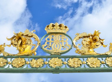 Gate of Drottningholms garden in Stockholm - Sweden clipart