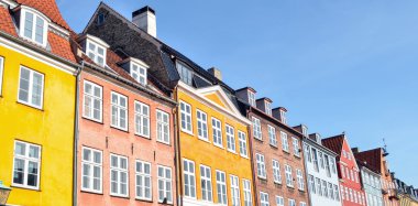 Nyhavn Kopenhag Danimarka - ünlü turistik