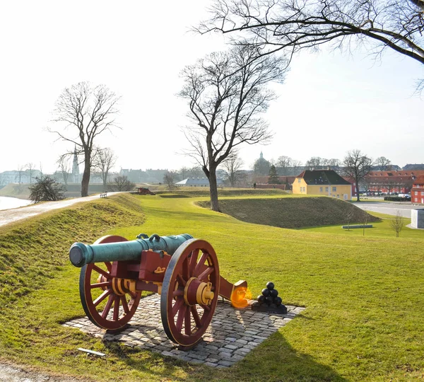 An old cannon in Copenhagen's fortification — Stock Photo, Image