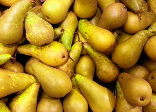 Färska päron bakgrund — Stockfoto