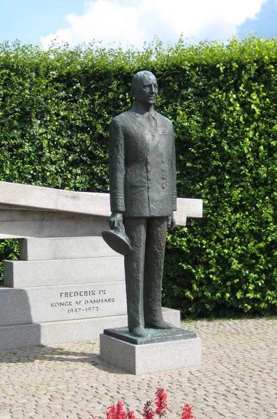 Király Frederik Koppenhágában szobra — Stock Fotó