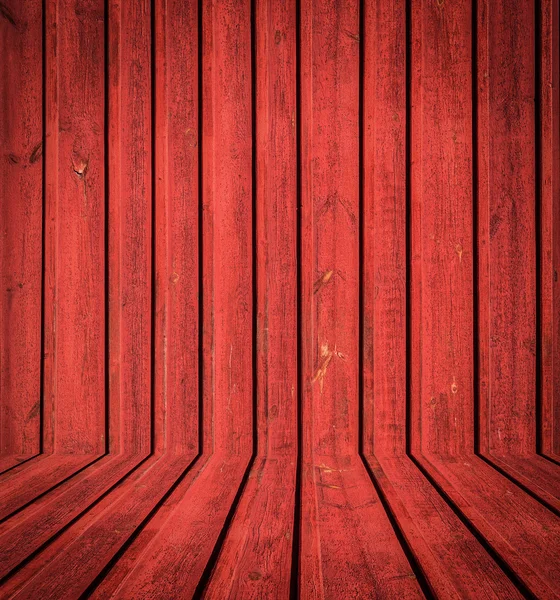 Abstract interior of red woodem room — Stock Photo, Image