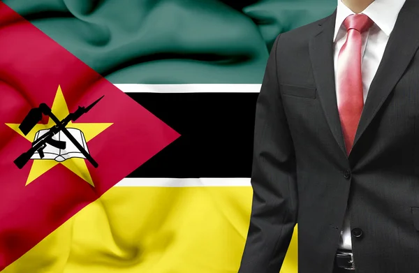 Affärsman från Moçambique konceptuell bild — Stockfoto