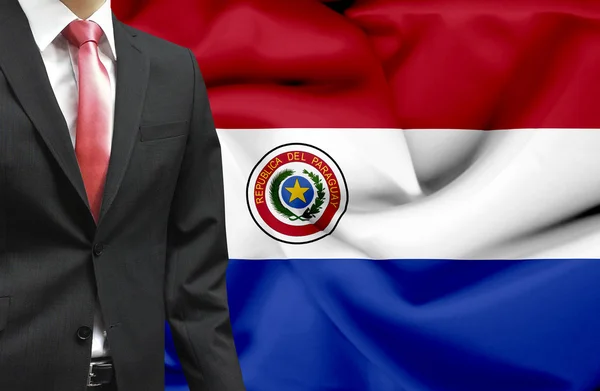 パラグアイの概念的なイメージからのビジネスマン — ストック写真