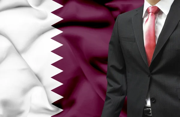 Affärsman från qatar konceptuell bild — Stockfoto