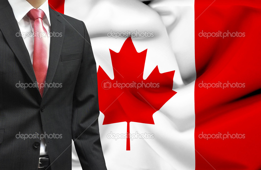 Businessman from Canada conceptual image