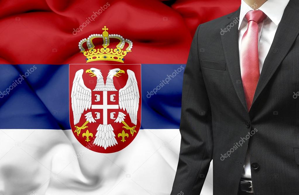 Businessman from Serbia conceptual image