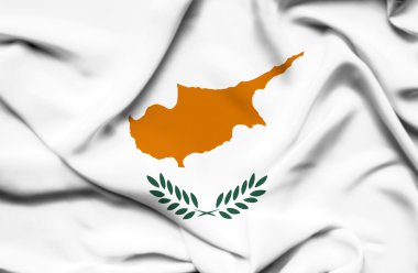 Kıbrıs dalgalanan bayrak