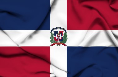 Dominik Cumhuriyeti bayrak sallıyor