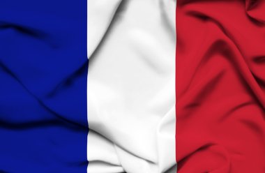 Fransa dalgalanan bayrak