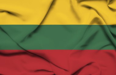 Litvanya dalgalanan bayrak