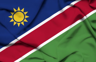 Namibya dalgalanan bayrak