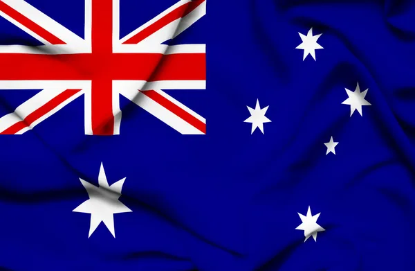 Austrália acenando bandeira — Fotografia de Stock